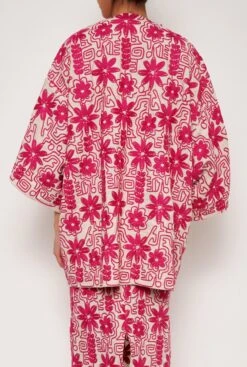 Abrigo Greta Etnico Fucsia -Es Fascinante abrigo greta etnico fucsia coats duyos 416074