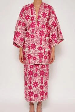 Abrigo Greta Etnico Fucsia -Es Fascinante abrigo greta etnico fucsia coats duyos 973103