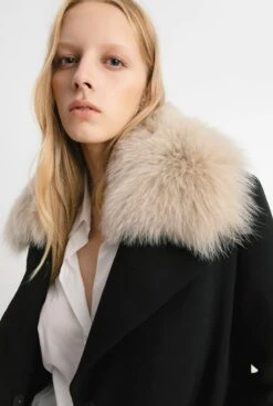 Abrigo Largo Icono Negro -Es Fascinante abrigo largo icono negro coats miguel marinero 127801