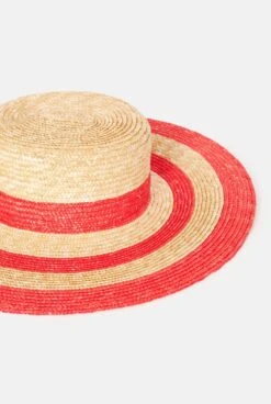 Alto Canotier Red Stripes -Es Fascinante alto canotier red stripes hats zahati 470113