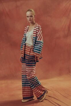 Americana Oversize Algodón Estampado "Marrakech“