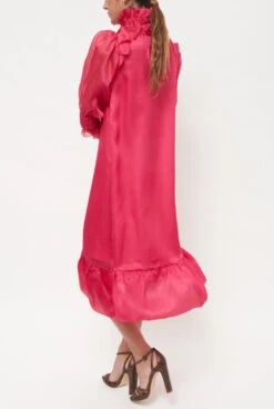 Andrea Midi Fucsia Short Sleeve -Es Fascinante andrea midi fucsia short sleeve dresses diddo madrid 843177