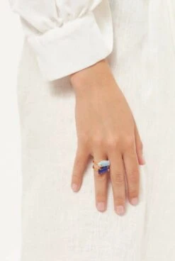 Anillo Marea Lapislázuli Con Cuarzo 8 Anillo Marea Lapislázuli Con Cuarzo -Es Fascinante anillo marea lapislazuli con cuarzo anillos coolook 402352