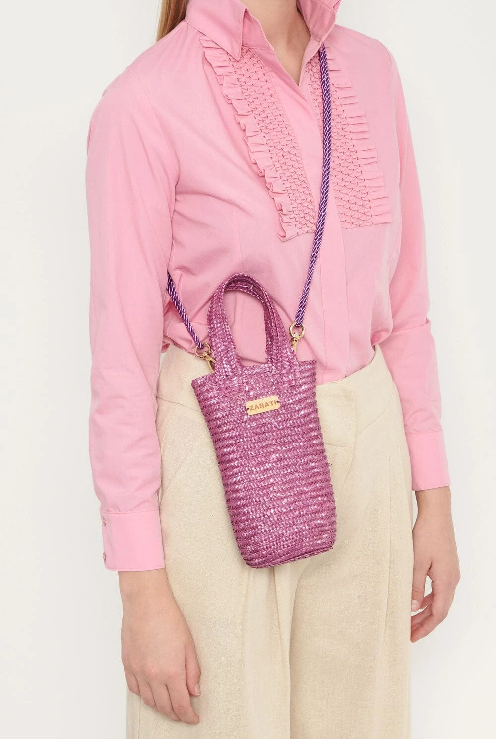 Bolso De Mano Baguetin Morado 5 Bolso De Mano Baguetin Morado - Imagen 3