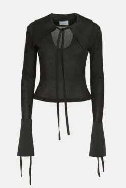 Black Semitransparent Blouse