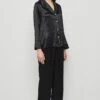 Black Silk Pajamas 1 Black Silk Pajamas -Es Fascinante black silk pajamas sleepwear mirto 390725