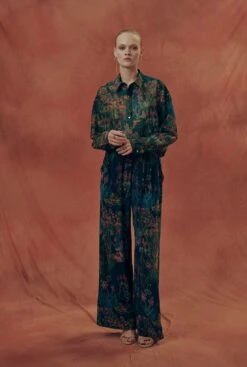 Blusa Camisera Estampado "Majorelle"