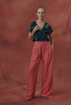 Blusa Pliegues Estampado "Majorelle" -Es Fascinante blusa pliegues estampado majorelle shirts blouses ailanto 113479