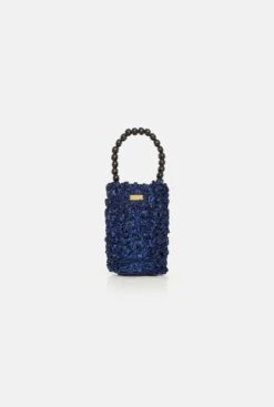 Bolso Tubito Bloom Azul Marino -Es Fascinante bolso tubito bloom azul marino mini bags zahati 223634