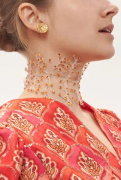 Bracelet/Necklace Helecho Naranja