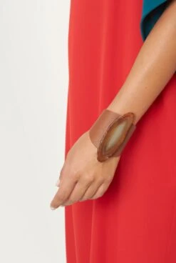 BRAZALECUE CAMEL - NATURAL AGATE -Es Fascinante brazalecue camel natural agate bracelets ecue 503018