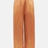 Brown Satin Pants 1 Brown Satin Pants -Es Fascinante brown satin pants trousers habey club 109129
