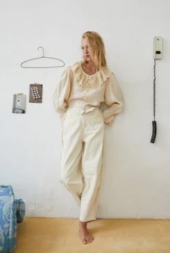 The New Society California Denim Woman Pant Natural