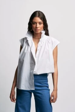 Camisa Biarritz Blanca -Es Fascinante camisa biarritz blanca shirts blouses wearitbe 198377