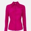Camisa De Seda Fucsia -Es Fascinante camisa de seda fucsia shirts blouses malne 595025
