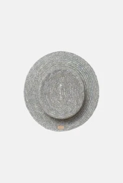 Canotier Hat Brim S Grey -Es Fascinante canotier hat brim s grey headpiece zahati 609537
