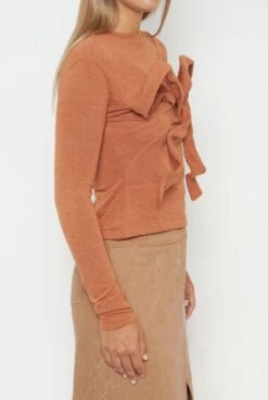 Caramel Bow Jumper 8 Caramel Bow Jumper -Es Fascinante caramel bow jumper sweaters habey club 150387