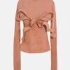 Caramel Bow Jumper