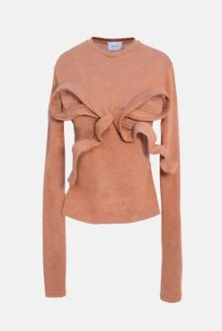 Caramel Bow Jumper