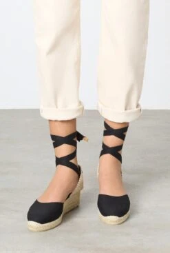 Castañer CARINA/3/001 NEGRO -Es Fascinante carina3001 negro espadrilles castaner 956307