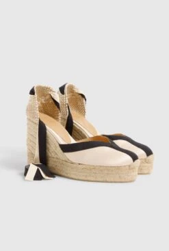 Castañer CARMEN/8ED/129 CHAMPAGNE/NEGRO -Es Fascinante carmen8ed129 champagnenegro espadrilles castaner 657328