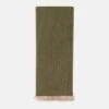 Cashmere And Silk Shawl In Olive Green -Es Fascinante cashmere and silk shawl in olive green scarve victoria de talhora 125639