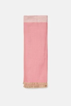 Cashmere And Silk Shawl In Pink With Sequins