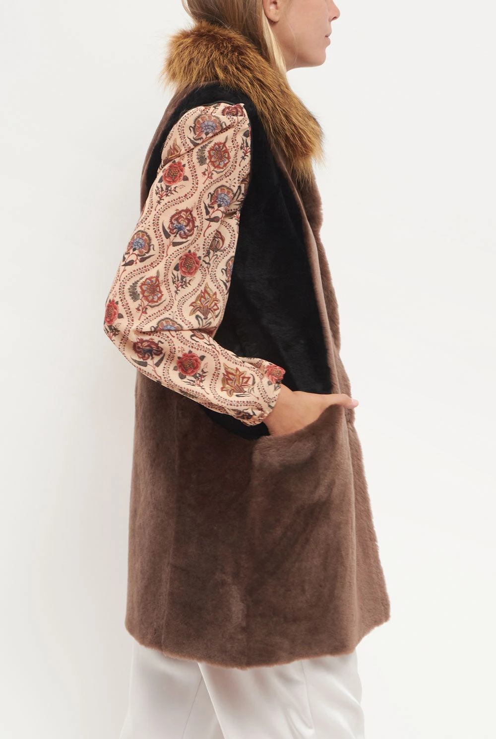 Chaleco Bicolor Marrón Y Negro 7 Chaleco Bicolor Marrón Y Negro - Imagen 5