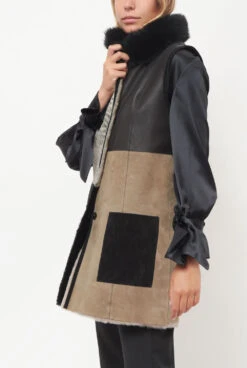 Chaleco Multicolor Beige Y Negro -Es Fascinante chaleco multicolor beige y negro vests miguel marinero 159728