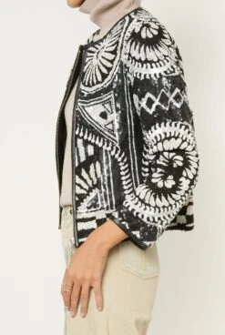 Chaqueta Abalorios Blanca/Negra -Es Fascinante chaqueta abalorios blancanegra jackets tete by odette 993803