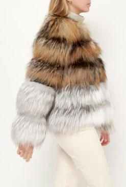 Chaqueta De Pelo Largo Bicolor -Es Fascinante chaqueta de pelo largo bicolor jackets miguel marinero 433047