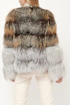 Chaqueta De Pelo Largo Bicolor -Es Fascinante chaqueta de pelo largo bicolor jackets miguel marinero 437477