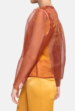 Chaqueta Ladrillo Pintada -Es Fascinante chaqueta ladrillo pintada jacket luciana 639278