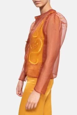 Chaqueta Ladrillo Pintada -Es Fascinante chaqueta ladrillo pintada jacket luciana 888296