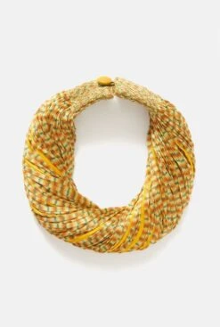 Collar Seda Amarillo Jaspeado Ocres