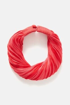 Collar Seda Rojo/Rosa