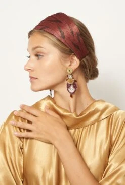 Diadema Oxide Rojo -Es Fascinante diadema wood rojo headpiece nana golmar 514854