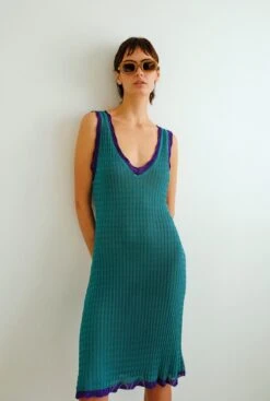 Dinastia Dress Turquoise
