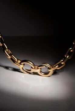 Double Punk Necklace Gold
