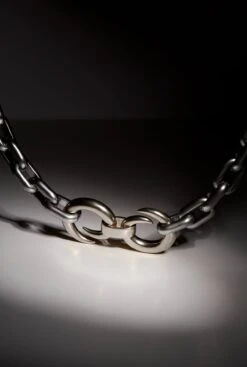 Double Punk Necklace Silver