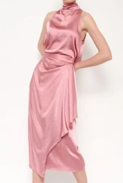 Falda Cruzada Envolvente Sara Rosa -Es Fascinante falda cruzada envolvente sara rosa skirts duyos 482572