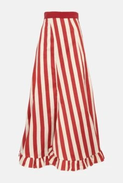 FALDA PORTOBELLO RAYAS TEJA -Es Fascinante falda portobello rayas teja skirts wearitbe 893274