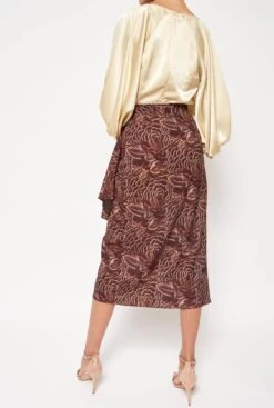 Falda Sara Marrón -Es Fascinante falda sara marron skirt duyos 744054