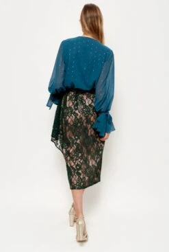 Falda Sara Verde Oscuro -Es Fascinante falda sara verde oscuro skirts duyos 871325