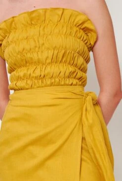 Falda Tiagua Mostaza -Es Fascinante falda tiagua mostaza skirts alava brand 466848