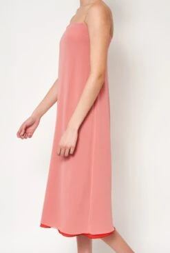 Flor Reversible Midi Orange/Light Pink -Es Fascinante flor reversible midi orangelight pink dresses atelier aletheia 522211