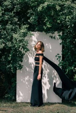 Fría Black Dress + Cape