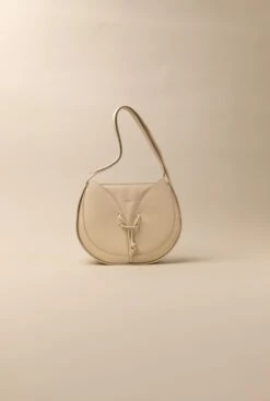 Garra Warm White Leather Tote Bag
