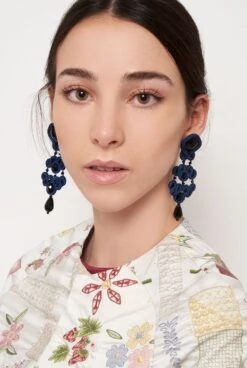 Pendientes Gótico Azabache XL Cobalto -Es Fascinante gothic jet xl cobalt earrings earring musula jewels 571613