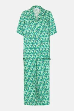 Green Floral Print Pajamas 9 Green Floral Print Pajamas -Es Fascinante green floral print pajamas sleepwear mirto 793936